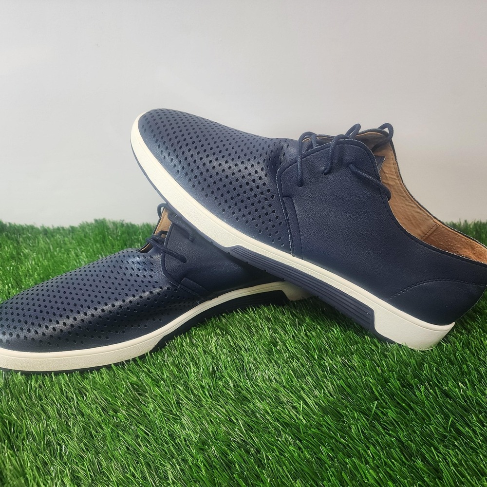 Merkmak Shoes Mens 10 Blue Low Top Lace Up Casual Sneakers